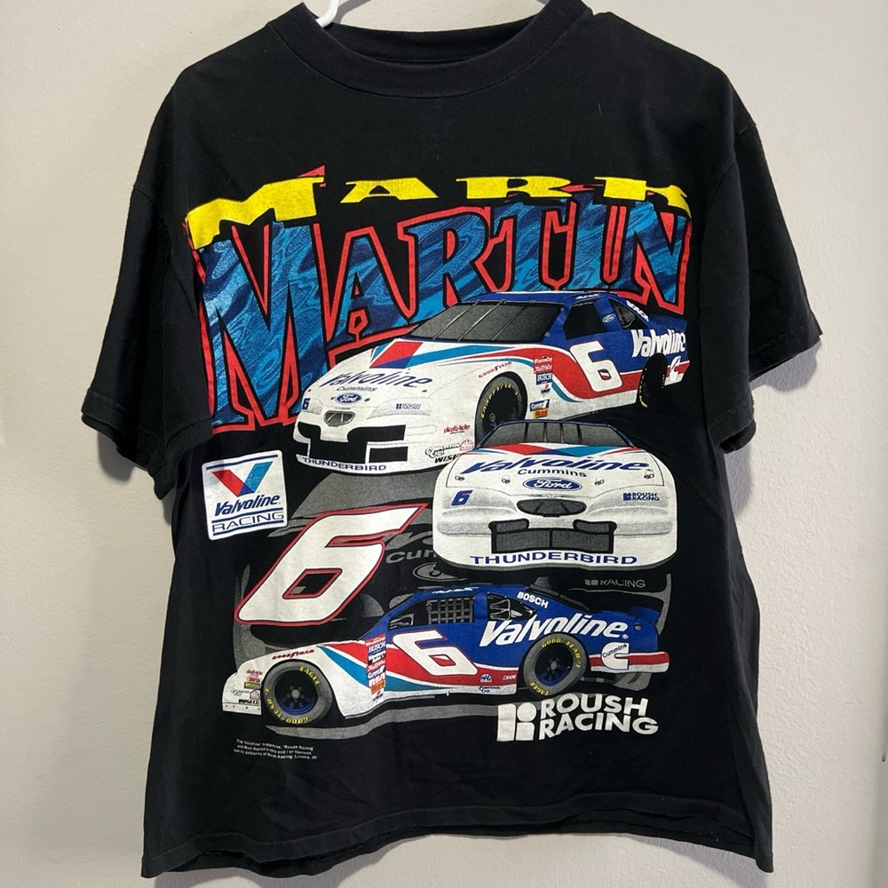 Mark Martin nascar AOP size M tultex tag